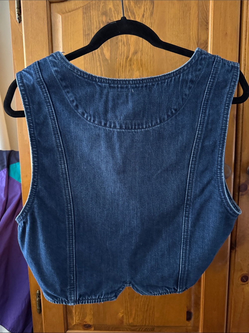 Lucky Brand Indigo Denim Button-Front Vest - Picture 4 of 7